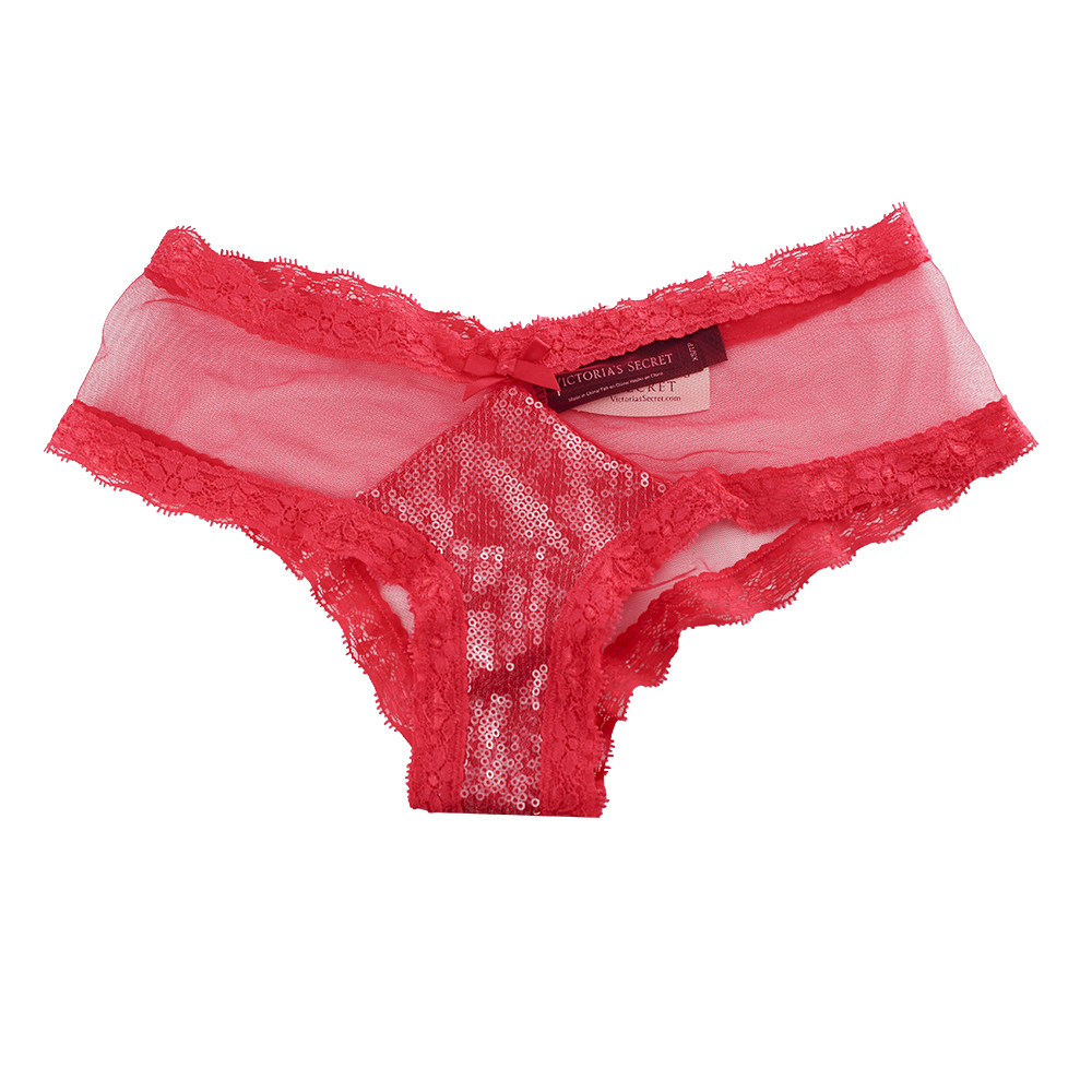 Victoria's Secret Very Sexy Sequin Lingerie Cheeky Panty Red (1UET